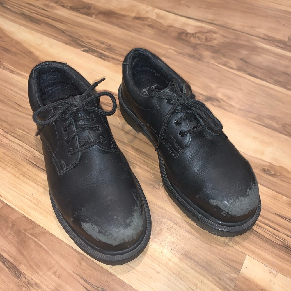 Dr. Martens steel-toe distressed made in England